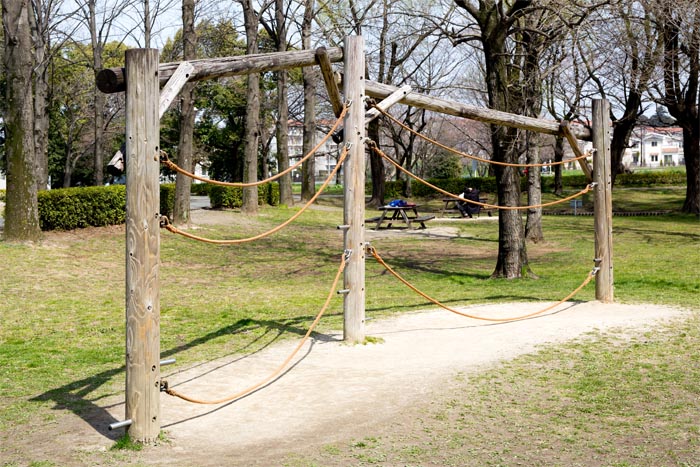 三橋総合公園 木製フィールドアスレチック