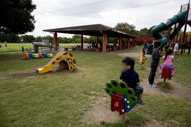 加須はなさき水上公園　大型複合遊具　コバトンの迷宮