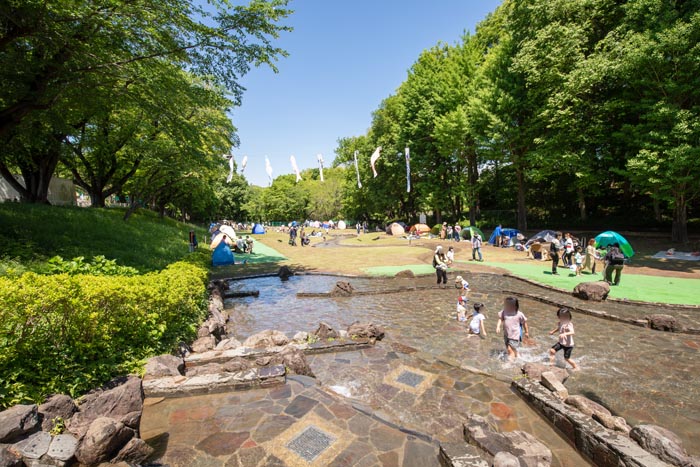 北本市子供公園　水遊び場