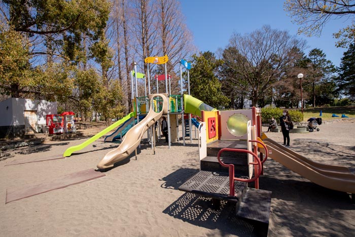 久喜菖蒲公園　2019年11月に完成したすべり台が5本ある複合遊具