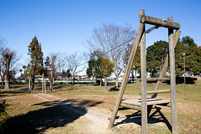 倉松公園　遊具　ロープスライダー