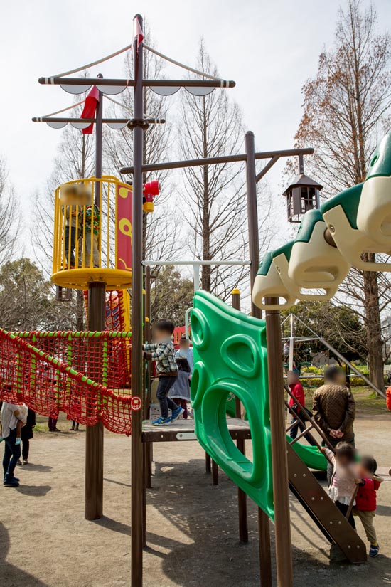 三橋総合公園　トリム広場　大型複合遊具「海賊船」