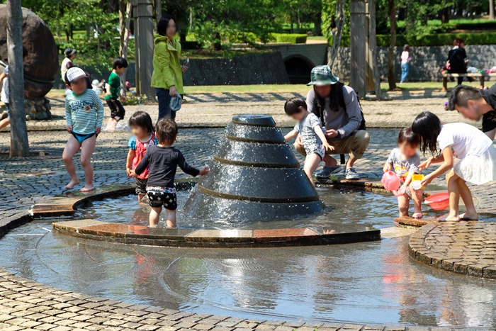 ネーブルパーク　水遊び　大地の広場