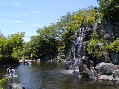 上尾丸山公園　滝