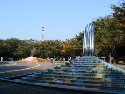 大泉中央公園　水の広場　古い写真　2001年の写真
