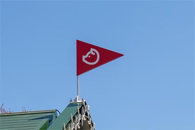 サイボクハム　マークの旗