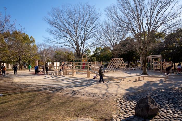 庄和総合公園　木製フィールドアスレチック（2020年2月新装オープン）