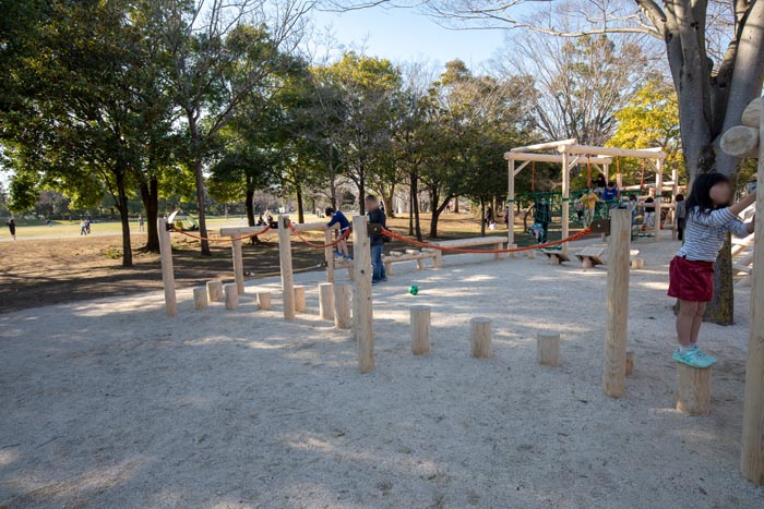 庄和総合公園　木製フィールドアスレチック（2020年2月新装オープン）