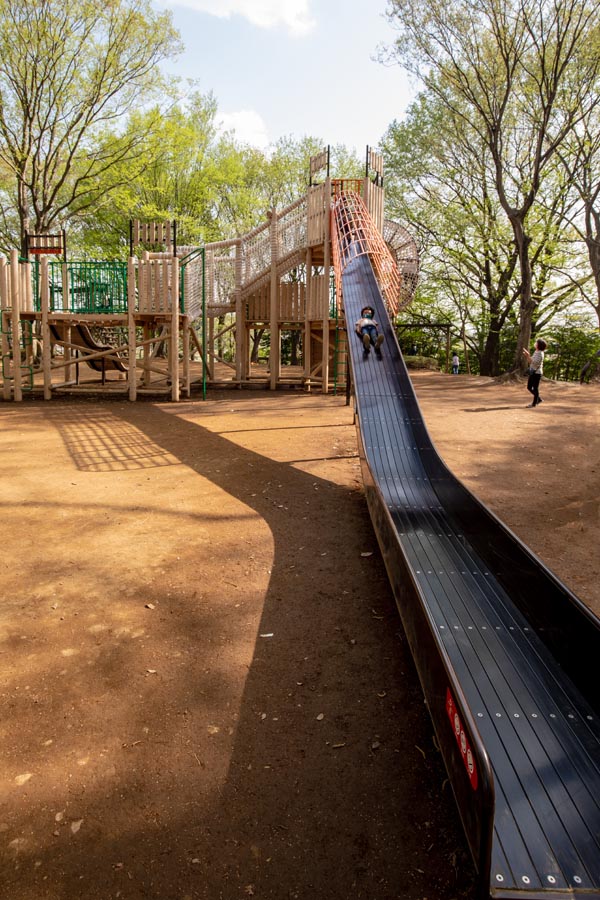 内牧公園　内牧アスレチック広場　2021年3月完成の新遊具　プレイランニング